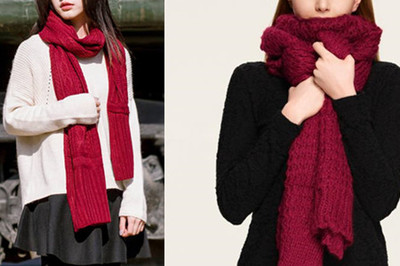 大红色围巾搭配指南 这些款式千万别错过